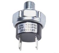 Air Compressor Pressure Switch 120-150PSI 1/8NPT(120-150PSI-1/8NPT) | 120-150PSI range, 1/8NPT thread, auto cut-, carbon steel body, fits small tanks
