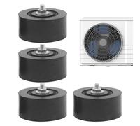 Air Conditioner Anti-Vibration Pads - 4 Pieces HVAC Isolator Pads, Noise-Reducing Rubber Cushions for Outdoor AC Units | Perfect for Home, Office, School, Apartment, Restaurant, Coffee Shop Installers