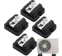 Air Conditioner Bracket Pads, Anti-Vibration Base Feet, Heavy Duty Mounting Blocks, Floor Installation Kit for Split Ac Units, Heat Pumps, Outdoor Condensers, 5.12x3.94x2.36 Inches