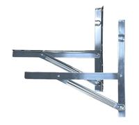 Air Conditioner Bracket, Wall Mount Console, 19.69x2.2x2.2 Inches Space Saving & Heavy Duty, Stainless Steel Stand Holder for Security Accessories, Outside, Balconies, and Patios