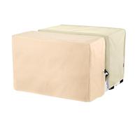 Air Conditioner Cover - 19.29in Oxford Cloth Full Coverage Set For U Shaped Window Ac | Adjustable Straps Dustproof Waterproof Washable | 13.58x8.46in