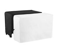 Air Conditioner Cover - 19.29in Oxford Cloth Full Coverage Set For U Shaped Window Ac | Adjustable Straps Dustproof Waterproof Washable | 13.58x8.46in