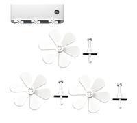 Air Conditioner Deflector - Adjustable Vent Baffle for Mini Split Airflow Control | 3 Piece PP Wind Shield with Anti Direct, Blow Design for Home Office Bedroom Living Room Apartment, 7.8x7.8x4.3inch