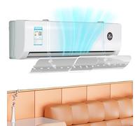 Air Conditioner Deflector, Adjustable Wind Guide Panel, 19.69x40.16 Inches Retractable Clear Shield to Prevent Direct Blowing, AC Wind Diverter for Home, Hotel, Office, Apartment, Health Use