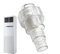 Air Conditioner Drain Pipe Check Valve - PVC with Sealed Flap Odor-Proof