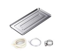 Air Conditioner Drip Pan,One-Piece Molding,Extra Thick Stainless Steel Air Conditioner Drip Tray, Rust And, with Drainage Holes, Accessories(94 * 44 * 3cm)