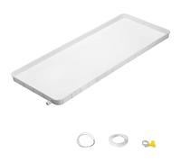 Air Conditioner Drip Pan,Thickened Air Conditioner Drip Pan, condensate Drain Pan, complimentary Accessories, Indoor And Outdoor 1-2P/3-5P Water Tray(91.5 * 45 * 2.5cm,4m Water Pipe)