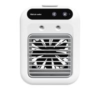 Air Conditioner Fan, Indoor Desktop Humidifier, USB Quiet AC Cooling Fan, 2-Speed Adjustable Airflow Compact Lightweight Design, for Car, Dorm, Nursery, Garage, Tent, Construction Site, Camping
