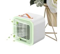 Air Conditioner Fan, Personal Cooling Unit, Rechargeable Mini Cooler, 3-Speed Wind Control, Compact Table Design, USB Powered Operations, Perfect for Bedroom, Dorm, Camping, 6.1x5.12x6.3 inches