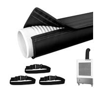 Air Conditioner Hose Cover, Flexible AC Pipe Cover Wrap, Dustproof Insulation Sleeve, Air Conditioning Hose Protector, Easy Install Insulated Duct Shield for Home Office School Maintenance Protection