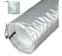 Air Conditioner Hose Wrap, Ac Exhaust Vent Insulation Sleeve, Flexible Thermal Tube Cover for Energy Efficiency and Noise Reduction, Apartment, Hotel, Dormitory, Restaurant, Indoor