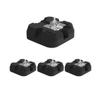Air Conditioner Pad, Base Support Bracket, 3.94x3.94in Anti-Vibration Mount Set, Heavy-Duty Shock Absorption, Authentic Split System Installation for Home Outdoor Units