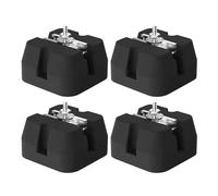 Air Conditioner Pad - Heavy Duty Base Bracket Set, Anti Vibration Mats 4 Pieces 500kg Capacity, Split System Support | AC Heat Pump Floor Mount Pads For 9000-60000 BTU Stability Installation