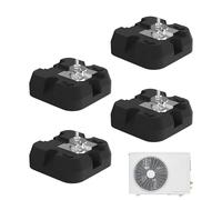 Air Conditioner Pad - Heavy Duty Base Bracket Set, Anti Vibration Mats 4 Pieces 500kg Capacity, Split System Support | AC Heat Pump Floor Mount Pads For 9000-60000 BTU Stability Installation