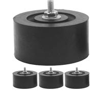 Air Conditioner Pads - Rubber Anti Vibration Isolators | HVAC Outdoor Unit Supplies with Noise Reduction, Heavy Duty Rubber Mount with Installation Use, AC Support, Cooling System Stabilizer for Home