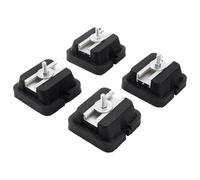 Air Conditioner Support Bracket Pads - 4-Piece Durable Base Cushion Kit, Noise Reduction Mounting System, Weather Resistant Build | HVAC Equipment, Outdoor Compressor Stand, Home Cooling Industrial