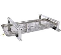 Air Conditioner Support Bracket with Condensate Drain Pan, Ground Stand for Mini Split Air Conditioners Heat Pump System, Stainless Steel Drip Tray Heavy Duty Condenser Stand,Set 1,Remarkabl