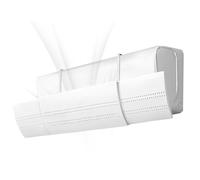 Air Conditioner Vent Deflector, Adjustable Wall-Mounted AC Air Deflectors with Baffle, Wind Direction Guide for Home, Living Room, Bedroom, Bathroom and Kitchen, 23.62x7.48x1.57 inches