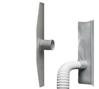 Air Conditioner Window Kit, Vent Leak Stopper, Portable Insulation Seal Set with Adjustable Fit System, Temperature Control Barrier Layer, Minimal Flexible PVC Design, Home Improvement Installation