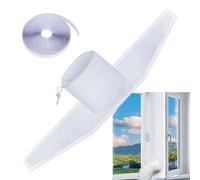 Air Conditioner Window Seal, Insulated Vent Kit Portable AC 118.11 inches, Energy-Saving Window Exchange Guard for Basement, Dorm, Office, Bedroom, Home Ventilation Rooms