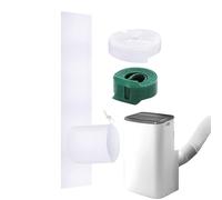Air Conditioner Window Sealing Kit, Flexible Energy Saving Seal Cloth, Tumble Dryer Sealings Set for Home, Living Room, AC, Dryer Applications, 8.66x8.66x1.18 inches