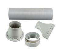 Air Conditioner Window Vent Kit, Exhaust Hose Extension, Leak Proof Design and Easy Installation, Ac Ventilation Adapter Set, for Bedroom, Study Room, Living Room, Dormitory
