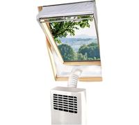 Air Conditioner Window Vent Kit - Portable AC Duct Accessories With Exhaust Hose | Mobile Air Conditioning Vent Cloth For Home | Universal Seal For Apartment Farmhouse Dormitory Bedroom Living Room St