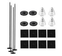 Air Conditioner Zip Ties, Heavy-Duty Cable Fasteners, Black Color, Heat-Resistant Nylon, Secure Fit Design, Condenser Mounting for Automotive Repair Vehicle Modification Cooling System Maintenance