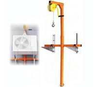 Air Conditioning Outdoor Installation Lifting Tool Air Conditioning Triangle Bracket Crane Tool Removable and Portable Easy Installation with Special Hanger Pulley Manual Winch and 15 m Rope(20m)