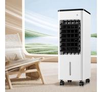 Air Conditioning Unit Portable Air Conditioner 3 Speeds 90°Oscillating Quiet Operation Digital Display 8Hour Timer Evaporative Air Cooler with Remoter Cooling Fan for Home Office Bedroom