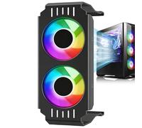 Air Cooler, CPU Quiet Heatsink, Doppio 120 mm Fans, Adjustable ARGB Function, Thermal Management System, Desktop PC Part, Rainbow Lighting Effect for Home Computer Indoor Game Room