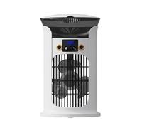 Air Cooler, Desk Humidifying Fan, 12,6 x 7,48 x 7,48 Inches Three Speed Cooling Unit, LED Light Climate Solution for Dormitories Bedroom Study Apartment Outdoor Camping Children's Room
