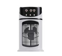 Air Cooler, Humidifying Desk Fan, 3-Speed Cooling Device, Led Night Light Feature, Portable Climate Solution, Ideal for Outdoor Camping, Apartment Living, 9.84x5.91x5.91 Inches