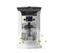 Air Cooler, Humidifying Fan Desk, 9.84x5.91x5.91 Inches Personal Cooling Device with Led Night Light for Bedroom Offices Dorm Camping Children Room Study Apartment Outdoor Use