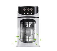 Air Cooler, Portable Humidifying Fan, 25 x 15 cm x 15 cm / 9,84 x 5,91 cm LED Light Mini Cooling Device with 3-Speed Adjustment for Office Camping Study Dorm Outdoor Apartment Use