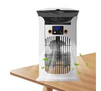 Air Cooler, Portable Humidifying Fan, 25 x 15 cm x 15 cm / 9,84 x 5,91 cm LED Light Mini Cooling Device with 3-Speed Adjustment for Office Camping Study Dorm Outdoor Apartment Use