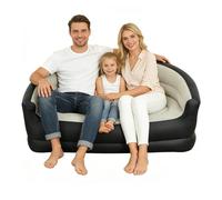 Air Couch - Inflatable Couch for Camping | Blow Up Couches for Adults | Portable Folding Lounge Chair, Inflatable Sofa Bed, Flocked PVC Recliner with Armrests fôr Home Living Room Outdoor Beach