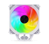 Air CPU Cooler 5 Heatpipes ARGB PWM 4 Pin Silent PC CPU Fan 1700 1200 1155 X79 X99 2011 CPU Cooling AM5 AM4(5 Heat pipes,White-5V ARGB-2Fan)