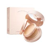 Air Cushion BB Cream, 2in1 Double Layer Cushion Foundation, Oil-Control Setting Powder, Concealer Full Coverage, Long-Lasting and Even For All Skin Types, Color Changing Foundation (Natural Color)
