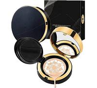 Air Cushion BB Cream Waterproof Foundation,Water Bead Tricolor Latte Concealer Cushion,Moisturizing Concealer Makeup Long Lasting Matte,for All Skin Types (Light Beige, 5cm)