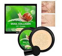 Air Cushion CC Cream - Hydrating Makeup Concealer, Lightweight Moisture Cushion CC Cream | For Dry Oily Sensitive Skin Daily Touchup Natural Brightening Foundation Full Coverage Beauty Cosmetic