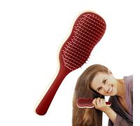 Air Cushion Comb, Banana Leaf Hair Straightening Brush, Relaxation Brushes, Breeze Couch Combs, Gentle Scalp Massage, (8,54 x 2,76 x 1,18 Inches), Great For All Curls Types