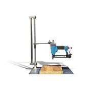 Air Deft Staffa di supporto pneumatica per pistola per unghie da 50,8 cm, supporto per pistola per graffette pieghevole per chiodatrici 8016 7116, morsetto di fissaggio verticale compatibile con