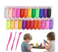 Air Dry Clay per bambini | Set di plastilina colorata con - Giocattolo di plastilina colorata sicuro per ragazze fai da te a casa scuola lezioni