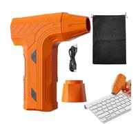 Air Duster Electric Blower - 80000RPM Portable Compressed Cleaning Device | Three Gear Adjustable Handheld Dust Removal Tool Computer Keyboard Car Interior Studio Office Electronics Care System Kit
