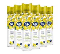 AIR FLOR | Deo Ambiente Spray, Deodorante Ambiente Limone e Rosmarino, 6 x 300ml, Neutralizza Cattivi Odori, Profumo Fresco