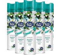 Air Flor Deodorante per Ambienti, Profumo Muschio Bianco, 6 x 300ml
