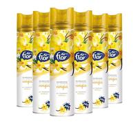 AIR FLOR | Profumatore per Ambienti Spray a Base Acquosa, Vaniglia, 6 x 300 ml
