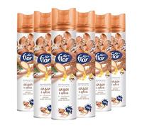 AIR FLOR - Profumatore Spray, Argan e Spezie, 6 x 300ml | Per ambienti, a base acquosa