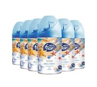 AIR FLOR | Ricarica Spray Universale per Erogatori Automatizzati, Aria di Mare, 6 x 250 ml